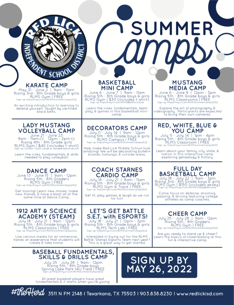 MS Summer Camps
